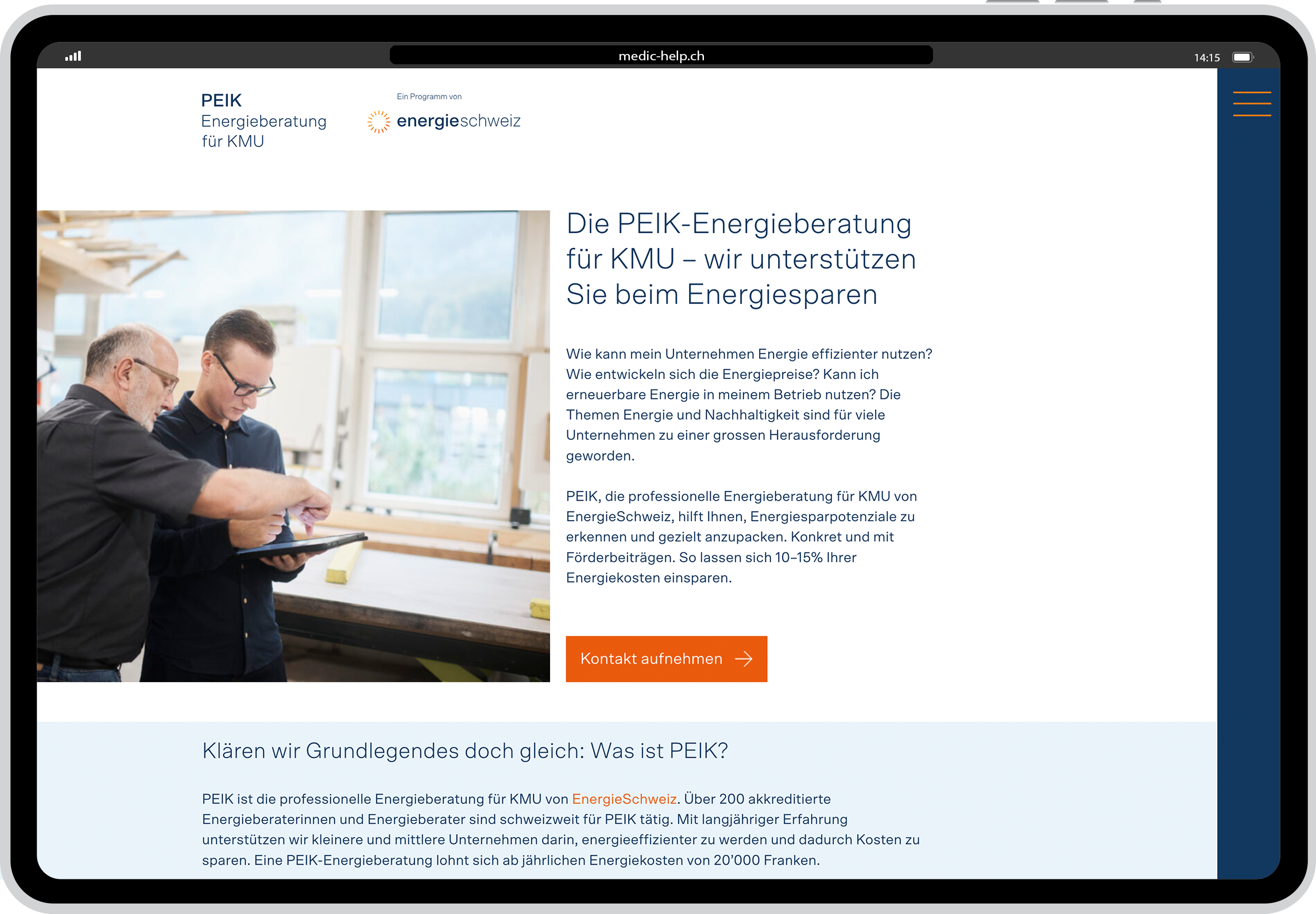 KMU in der ganzen Schweiz für Energieberatungen gewinnen.